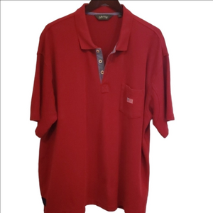 Orvis Polo in red with American Flag